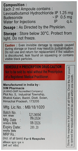 Starneb-L Respules (2ml Each) image Starneb-L Respules (2ml Each) image