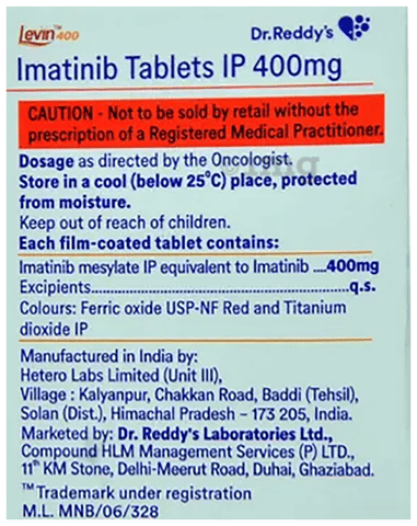 Levin 400mg Tablet image