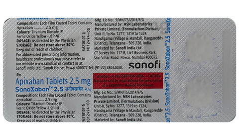Sanoxaban 2.5 Tablet image Sanoxaban 2.5 Tablet image