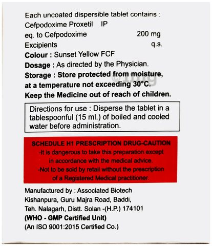 Moricef 200 Tablet DT image Moricef 200 Tablet DT image