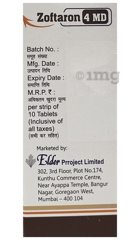 Zoftaron 4mg Tablet MD image