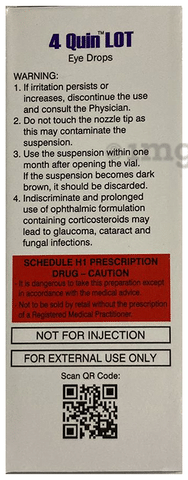 4 Quin Lot Eye Drop Bak Free