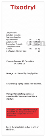 Tixodryl Syrup Strawberry