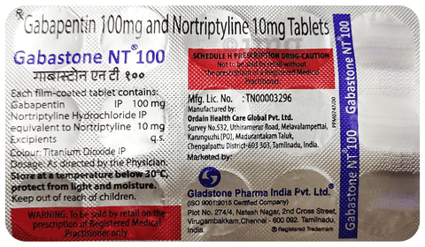 Gabastone NT 100 Tablet image Gabastone NT 100 Tablet image
