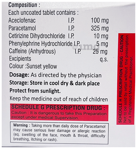Aclopass Cold Tablet
