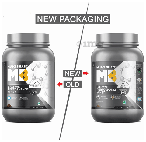 MuscleBlaze Biozyme Performance Whey Protein For Muscle Gain
