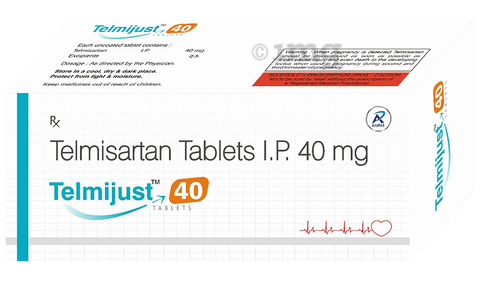 Telmijust 40 Tablet image