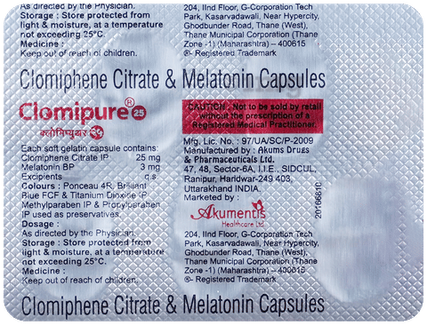 Clomipure 25 Capsule image