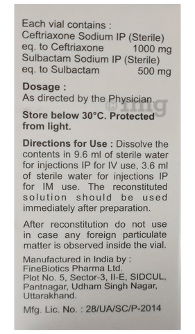 Ceftrasun-S Injection image