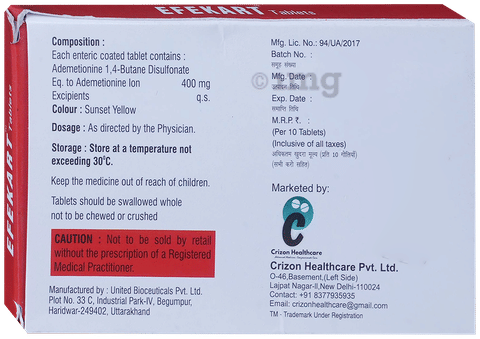 Efekart 400mg Tablet image