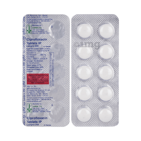 lucipro 250mg tablet