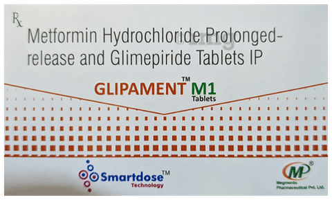 Glipament M 1 Tablet PR image Glipament M 1 Tablet PR image
