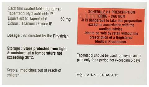 Tachydol 50 Tablet image Tachydol 50 Tablet image