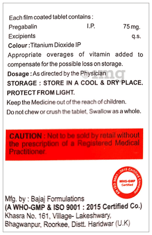 Gabadip 75 Tablet image