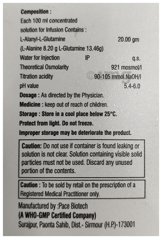 Glutasource Solution for Infusion