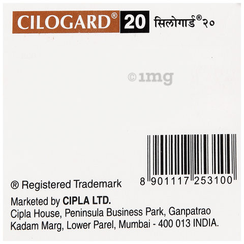 Cilogard 20 Tablet image