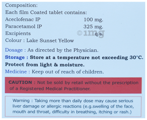 Aceclopara Tablet image Aceclopara Tablet image
