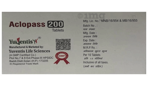 Aclopass 200 Tablet SR image