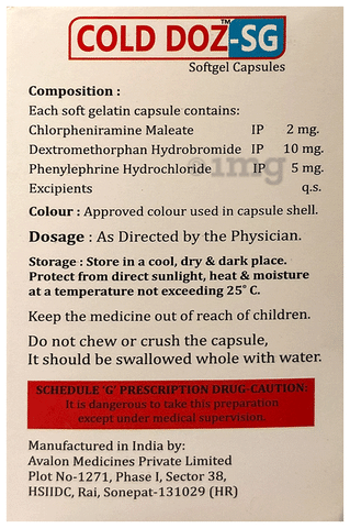Cold Doz-SG Softgel Capsule