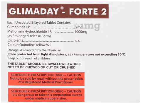 Glimaday-Forte 2 Tablet PR image
