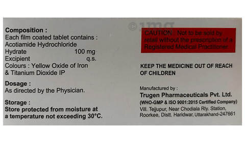 Acoride 100 Tablet image