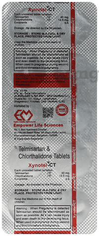 Xynotel CT 40mg/12.5mg Tablet