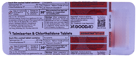 Aidsartan CT 12.5 Tablet