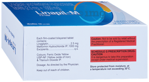 Linapil-M 2.5/1000 Tablet