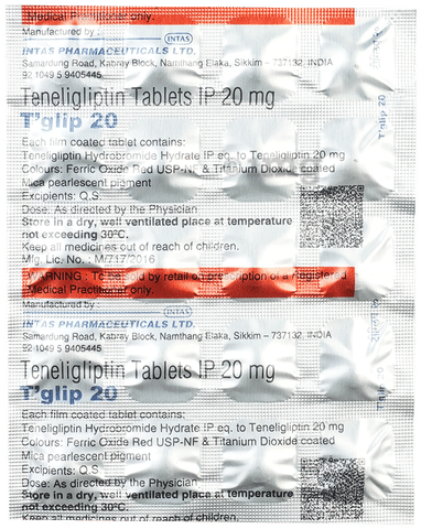 T Glip 20 Tablet image