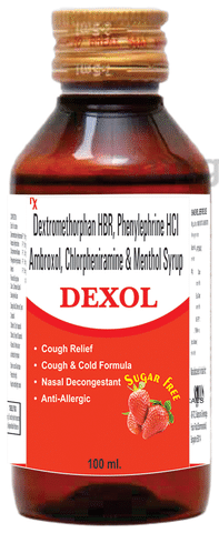Dexol Syrup Sugar Free Strawberry