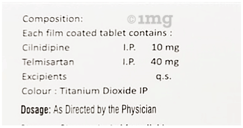 Cilnivate T 40 Tablet image Cilnivate T 40 Tablet image