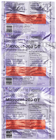 Microcef 200mg Tablet DT image