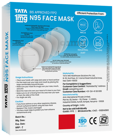 Masques FFP2, Pack de 10, Certification CE
