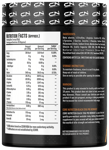 Core Nutrition Black Stag Pre-Workout Green Mango: Buy jar of ...