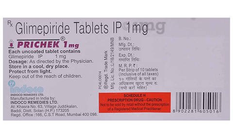 Prichek 1mg Tablet image