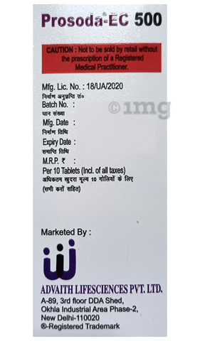 Prosoda-EC 500 Tablet image Prosoda-EC 500 Tablet image