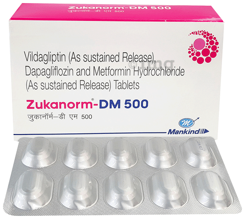 Zukanorm-DM 500 Tablet SR image Zukanorm-DM 500 Tablet SR image