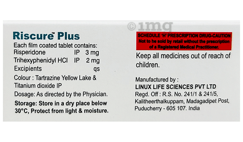 Riscure Plus 3mg/2mg Tablet image