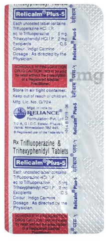 Relicalm Plus 5 mg/2 mg Tablet image Relicalm Plus 5 mg/2 mg Tablet image