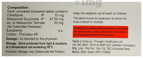 Cilian-M 10/50 Tablet ER