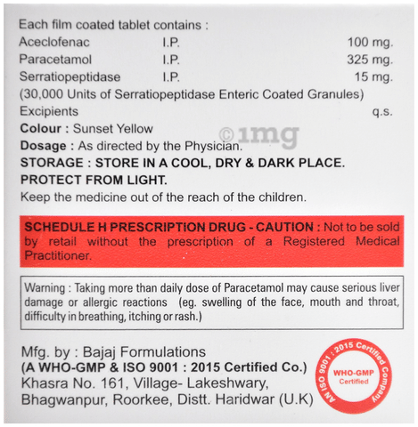 Baceflam SP Tablet image