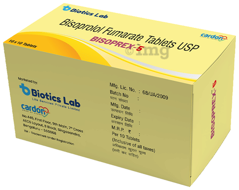 Bisoprex 5 Tablet image Bisoprex 5 Tablet image