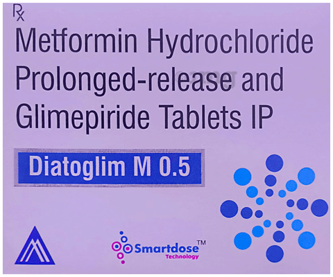 Diatoglim M 0.5 Tablet PR image Diatoglim M 0.5 Tablet PR image