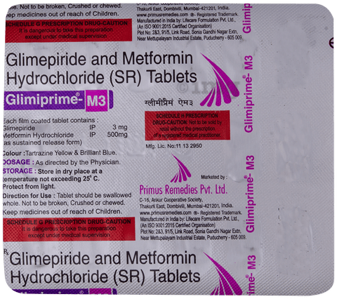 Glimiprime M 3 Tablet image Glimiprime M 3 Tablet image