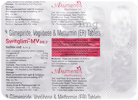 Switglim-MV 2/0.3 Tablet ER image