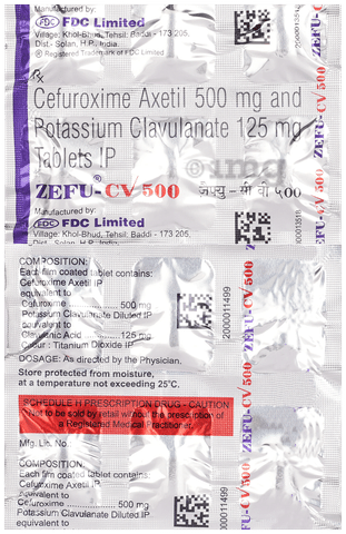Zefu-CV 500 Tablet