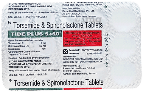 Tide Plus 50mg/5mg Tablet image