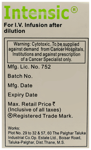 Intensic 100mg Injection image
