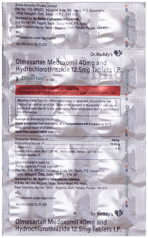 Olsertain-H 40 Tablet image Olsertain-H 40 Tablet image