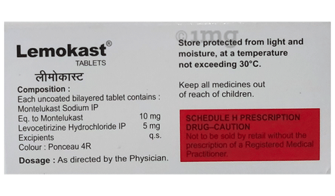 Lemokast 5mg/10mg Tablet image Lemokast 5mg/10mg Tablet image